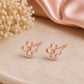 925 Sterling Silver Open Flower Stud Earrings, Minimalist Floral Everyday Jewelry