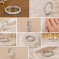 Sterling Silver Emerald Cut CZ Full Eternity Band Ring, Minimalist Bridal Anniversary Ring