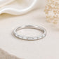 Sterling Silver Baguette CZ Ring, Minimalist Wedding Band, Stackable Anniversary Bridal Jewelry