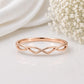 925 Sterling Silver Infinity Ring, Minimalist Dainty Band, Stackable Promise Ring