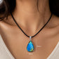 Pear Labradorite Pendant, Blue Flash Sterling Silver Necklace, Natural Gemstone Artisan Jewelry