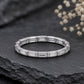 Sterling Silver Emerald Cut CZ Full Eternity Wedding Band, Stackable Anniversary Ring