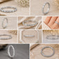 Sterling Silver Emerald Cut CZ Full Eternity Wedding Band, Stackable Anniversary Ring