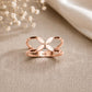 925 Sterling Silver Open Flower Ring, Minimalist Floral Band, Adjustable Everyday Jewelry