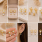 925 Sterling Silver Moissanite Lotus Drop Earrings, Floral Bridal Jewelry