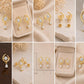 925 Sterling Silver Celestial Moissanite Drop Earrings, Bridal Dangle Jewelry