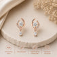 925 Sterling Silver Celestial Moissanite Drop Earrings, Bridal Dangle Jewelry