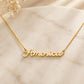 Personalized Sterling Silver Love Script Necklace, Minimalist Everyday Jewelry