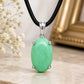 Handcrafted Oval Chrysoprase Pendant, 925 Sterling Silver, Minimalist Green Gemstone Necklace