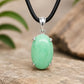 Handcrafted Oval Chrysoprase Pendant, 925 Sterling Silver, Minimalist Green Gemstone Necklace