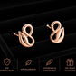 925 Sterling Silver Infinity Knot Stud Earrings, Minimalist Modern Design