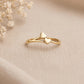 925 Sterling Silver Double Heart Ring, Minimalist Love Band, Dainty Promise Ring