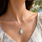 925 Sterling Silver Oval Opal Pendant Necklace, October Birthstone, Minimalist Jewelry