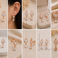 925 Sterling Silver Moissanite Drop Earrings, Pear Cut Dangle, Minimalist Bridal Jewelry