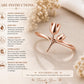 925 Sterling Silver Tulip Ring, Minimalist Floral Stacking Band, Botanical Nature Inspired Jewelry