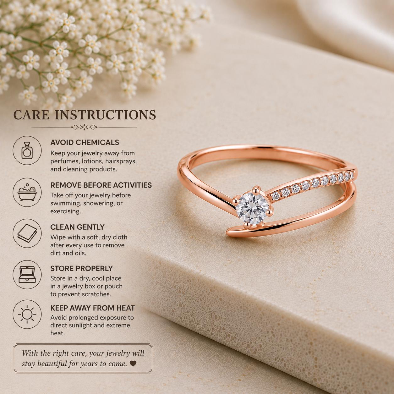 925 Sterling Silver Solitaire Ring, CZ Engagement, Minimalist Stacking Band, Crossover Design
