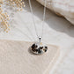 925 Sterling Silver Shazar Dendrite Agate Oval Pendant, Nature Landscape Necklace