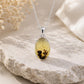 925 Sterling Silver Shazar Dendrite Agate Oval Pendant, Natural Tree Inclusions Necklace