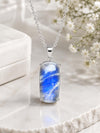 Natural Moonstone Pendant Necklace, Sterling Silver Cushion Cabochon, Minimalist Gemstone Jewelry