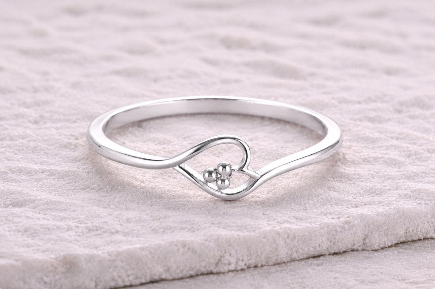 925 Sterling Silver Minimalist Evil Eye Ring, Dainty Protection Band, Artisan Crafted Everyday Jewelry