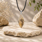 925 Sterling Silver Shazar Dendrite Agate Pendant, Natural Marquise Dendritic Agate Necklace, Handmade Gemstone Pendant, Nature Jewelry