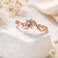 925 Sterling Silver Moissanite Snowflake Ring, Minimalist Nature Stacking Ring