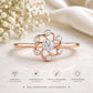 925 Sterling Silver Floral CZ Ring, Flower Cubic Zirconia Ring, Minimalist Silver Ring, Dainty Floral Ring, Nature Inspired Gift for Her