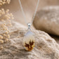 925 Sterling Silver Shazar Agate Pendant Necklace, Natural Dendritic, Oval Landscape Gemstone Pendant, Handmade Nature Jewelry