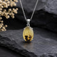925 Sterling Silver Shazar Dendrite Agate Oval Pendant, Natural Tree Inclusions Necklace